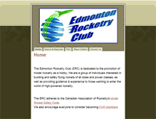 Tablet Screenshot of edmontonrocketry.net